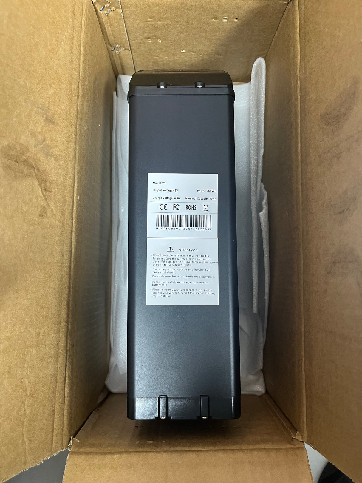 Lithium Battery 48v 20Ah for electric bike Rich Bit V9 Ultra Rich Bit eBike