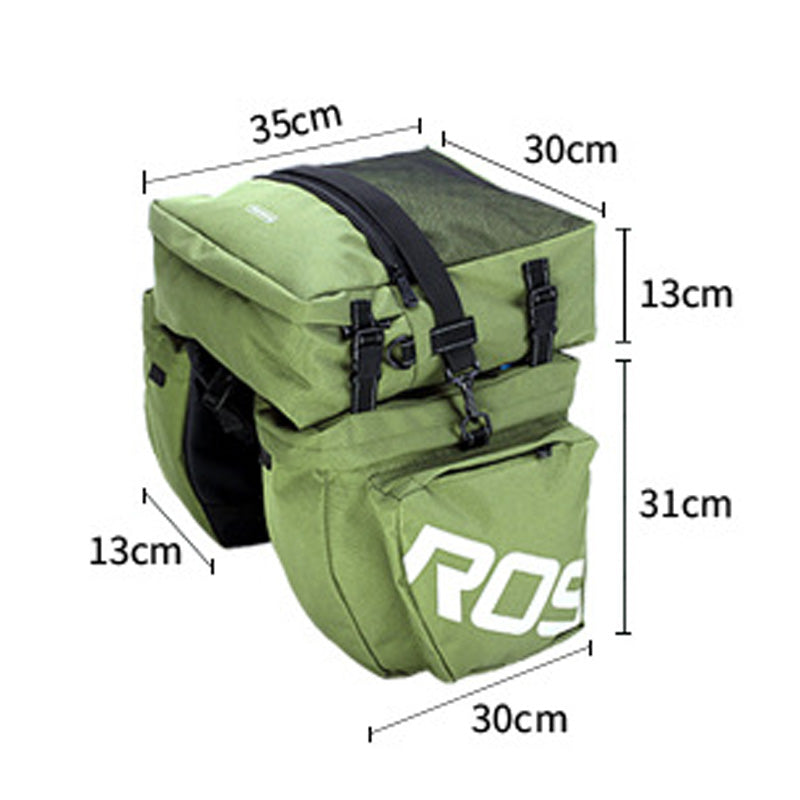 Bicycle backpack, saddle bag, rear rack bag, mountain bike all-in-one long-distance riding backpack RICH BIT EBIKE OFFICIAL STORE