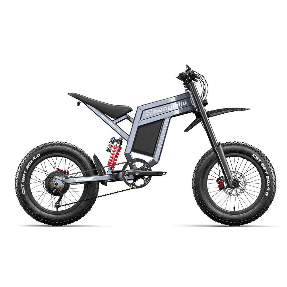 SHENGMILO S900 Off-road E Motorcycle 20x4.0 inch 65KMH | 60v 1500w 150N.m | Hydraulic Disc Brake | 30Ah SAMSUNG battery Rich Bit eBike