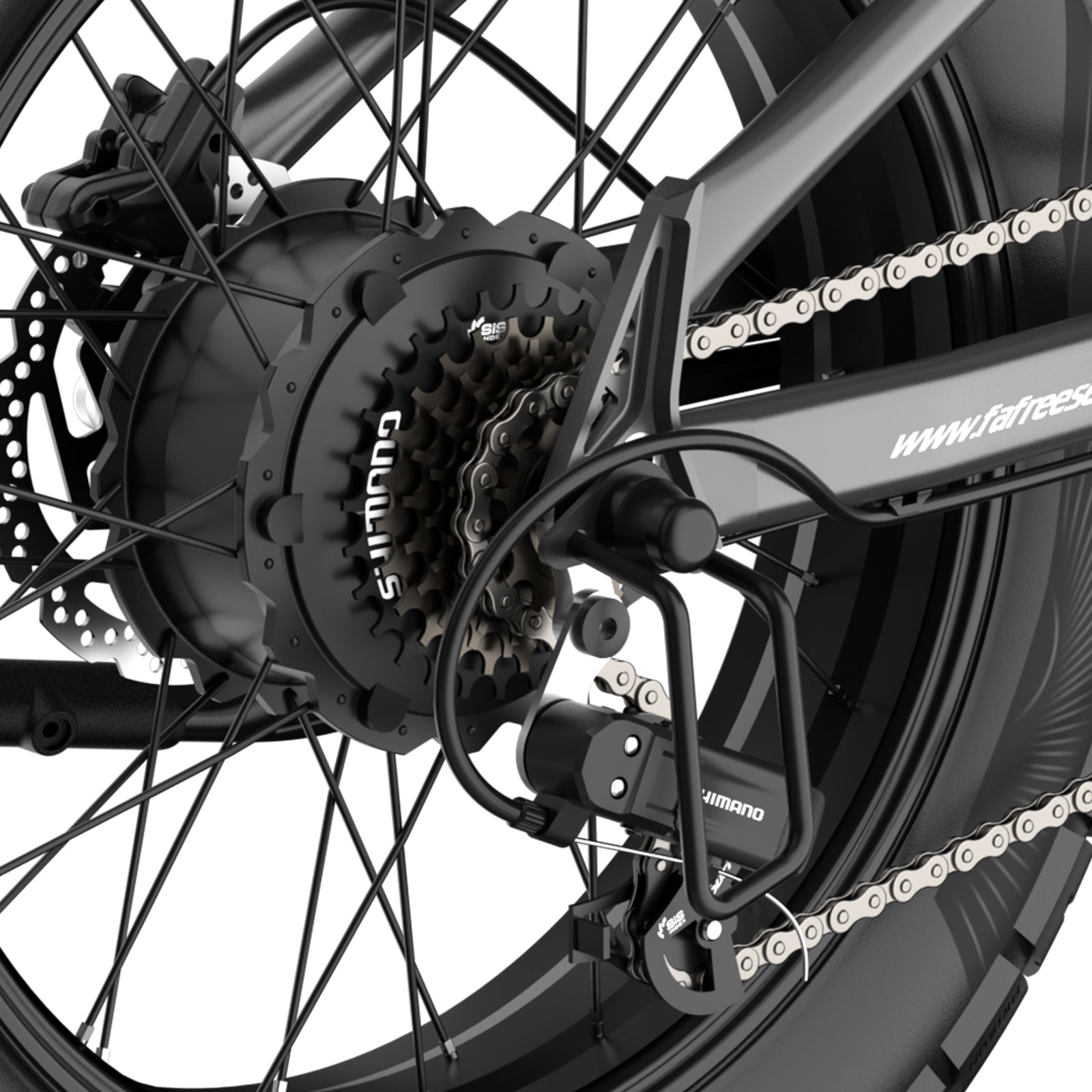 Fafrees F20 Ultra 1200W Peak 25Ah LG 20" 5.0 Fat Moto-Style E-Bike Rich Bit eBike