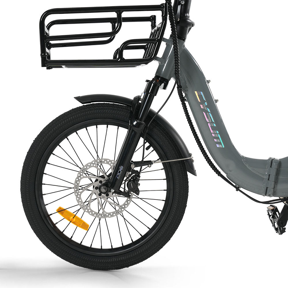 CYSUM AG1 Folding Electric Tricycle | 750W Motor & 48V 20Ah Removable Lithium Battery | Step-Through E-Trike with Hydraulic Disc Brakes, Speed Differential System, NFC LCD Display Rich Bit eBike