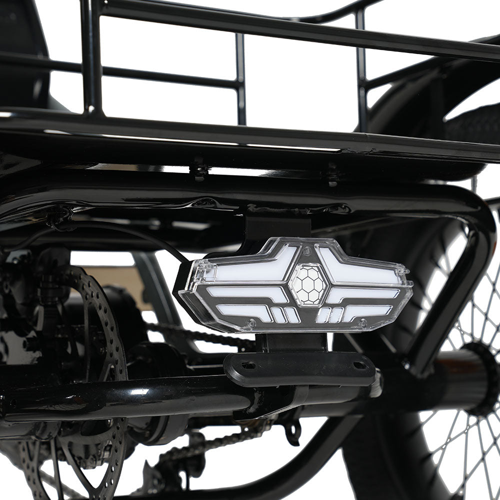 CYSUM AG1 Folding Electric Tricycle | 750W Motor & 48V 20Ah Removable Lithium Battery | Step-Through E-Trike with Hydraulic Disc Brakes, Speed Differential System, NFC LCD Display Rich Bit eBike