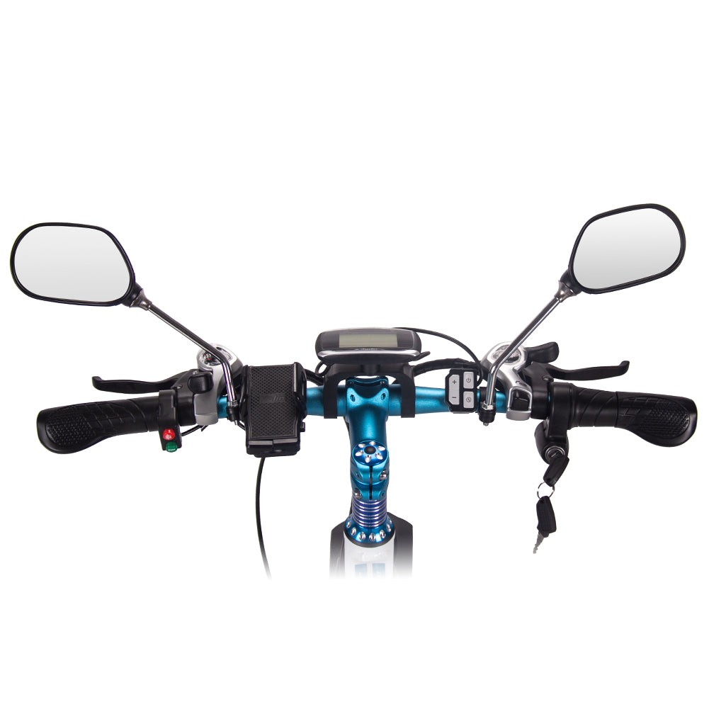 Ensemble d'accessoires pour vélo électrique (comprend un porte-bagages, un sac à bagages et des rétroviseurs)
