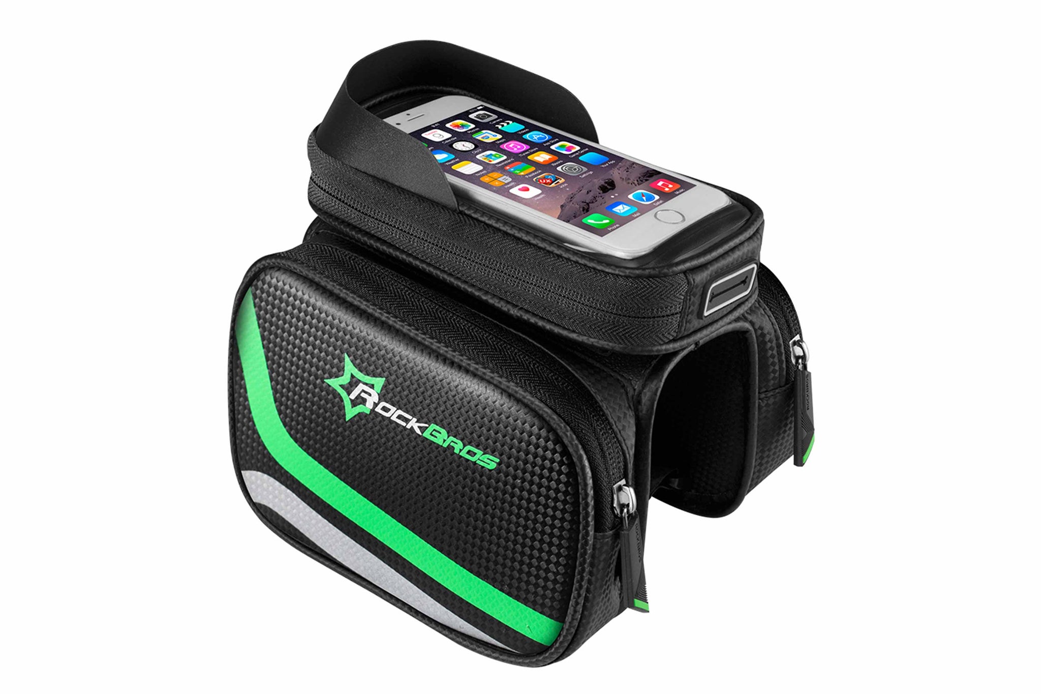 Bike bag touch screen saddle bag mountain bike front beam bag