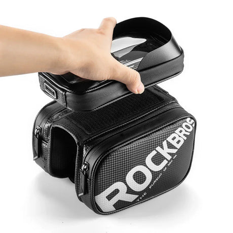 Bike bag touch screen saddle bag mountain bike front beam bag - Rich Bit eBike